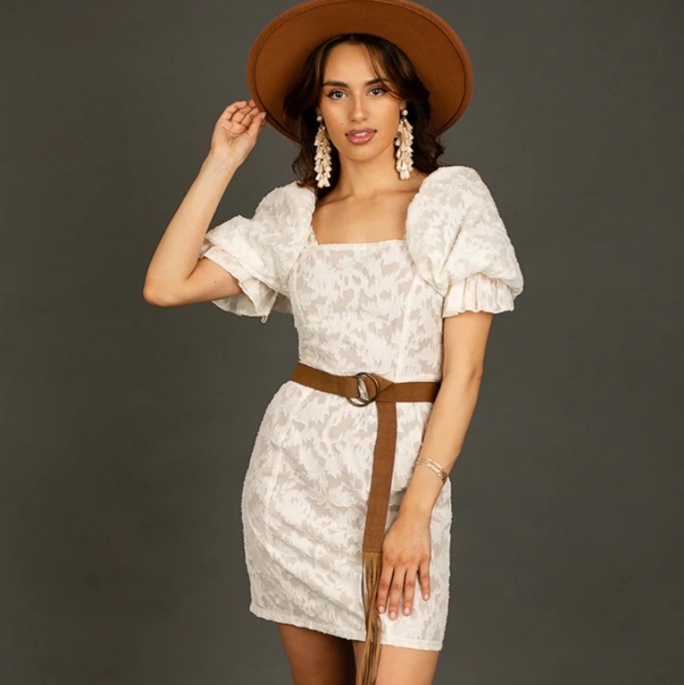 Joyfolie Livi dress cream- NWT
